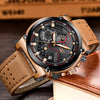 Relogio Masculino Leather Watch