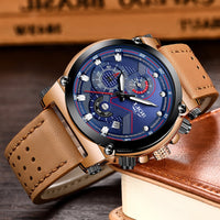 Relogio Masculino Leather Watch