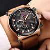 Relogio Masculino Leather Watch