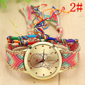 Handmade Braided  Bracelet Watch