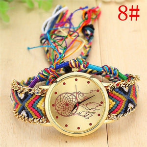 Handmade Braided  Bracelet Watch