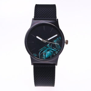 Floral Silicon Watch