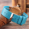 Royal Blue Wood Watch