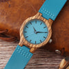 Royal Blue Wood Watch