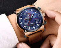 Relogio Masculino Leather Watch