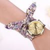 Damski Vogue Floral Cloth Watch