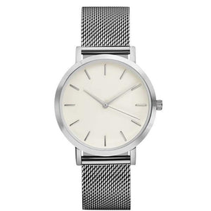 Crystal Stainless Steel Watch