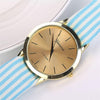 Stripe Floral Cloth Watch