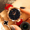 Starry Sky Leather Wristwatch
