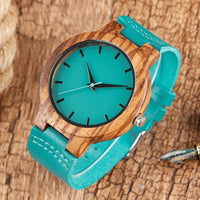 Royal Blue Wood Watch