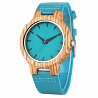 Royal Blue Wood Watch