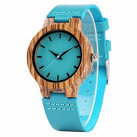 Royal Blue Wood Watch